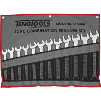 Teng 12pc Combination Metric Spanner Set w/Wallet 20-32mm