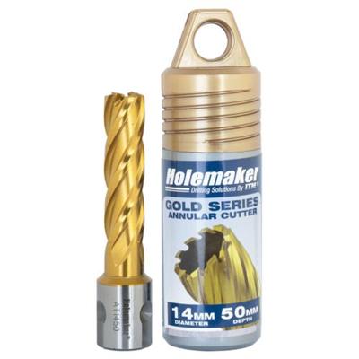 Holemaker Uni Shank Tinite (Tin) Cutter 14mmx50mm