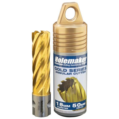 Holemaker Uni Shank Tinite (Tin) Cutter 18mmx50mm