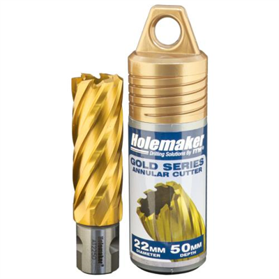 Holemaker Uni Shank Tinite (Tin) Cutter 22mmx50mm