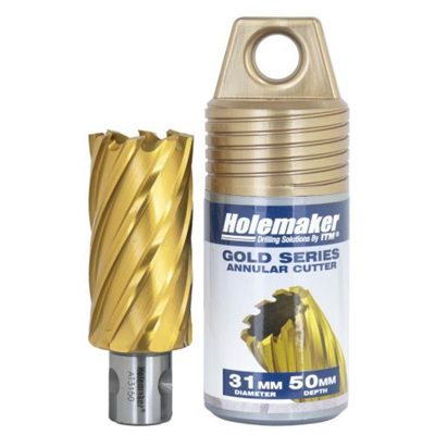 Holemaker Uni Shank Tinite (Tin) Cutter 31mmx50mm