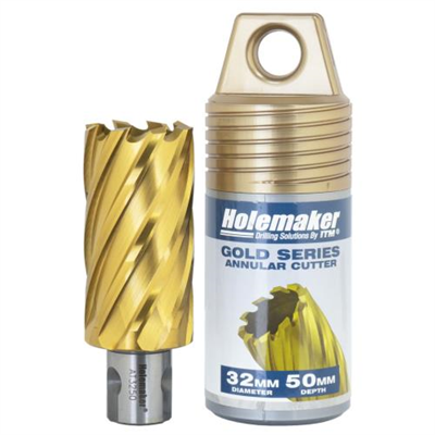 Holemaker Uni Shank Tinite (Tin) Cutter 32mmx50mm