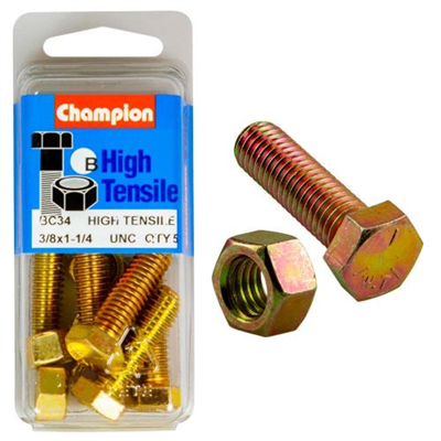 Champion 1-1/4in x 3/8in Set Screw & Nut (B) - GR5