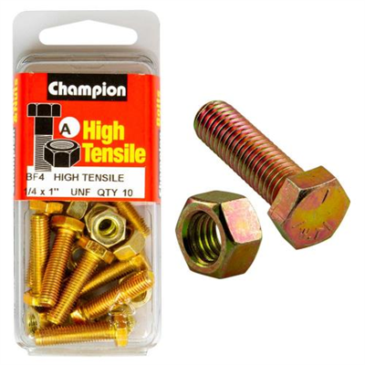 Champion 1 x 1/4in Set Screw & Nut (A) - GR5