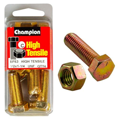 Champion 1-1/4in x 1/2in Set Screw & Nut (C) - GR5
