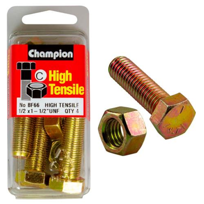 Champion 1-1/2in x 1/2in Set Screw  & Nut (C) - GR5