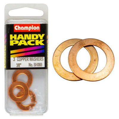 Champion 3/8in x 3/4in Copper Washer 20G