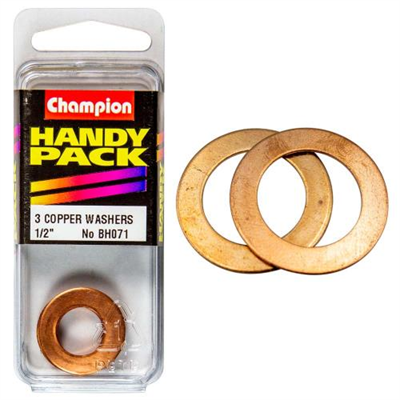 Champion 1/2in x 7/8 Copper Washer 20G