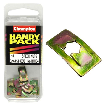 Champion 3/16in x 5/8in x 3/8in Speed Nut