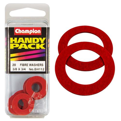 Champion 3/8in x 3/4in Fibre Washer 1/32in Thick