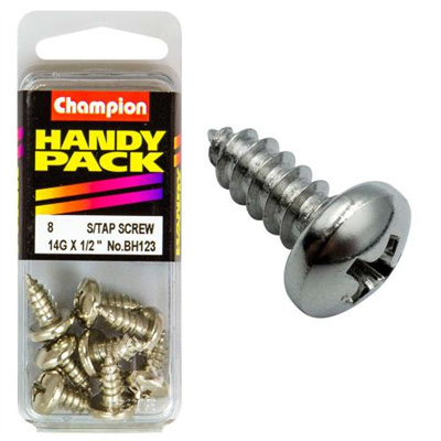Champion 14G x 1/2in S/Tap Set Screw - Pan HD