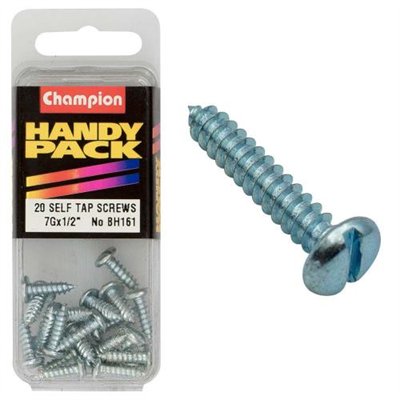 Champion 7G x 1/2in Self Tap Set Screw - Pan HD