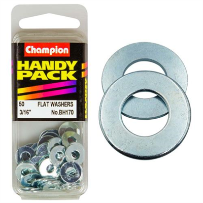 Champion 3/16in Flat Steel Washer