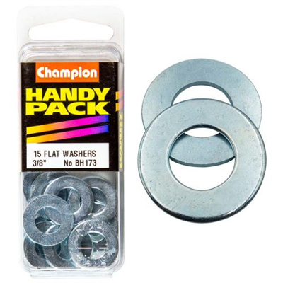 Champion 3/8in Flat Steel Washer