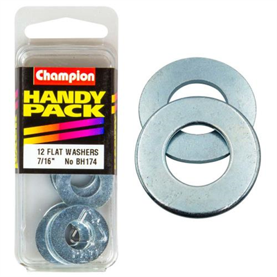 Champion 7/16in Flat Steel Washer