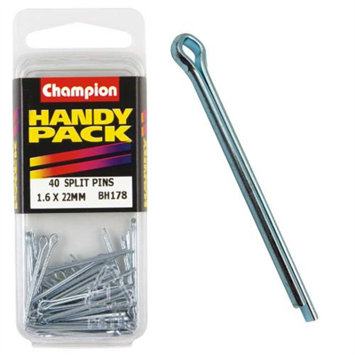 Champion 1.6 x 22mm Split (Cotter) Pin