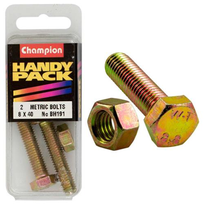 Champion 8 x 40mm Set Screw & Nut