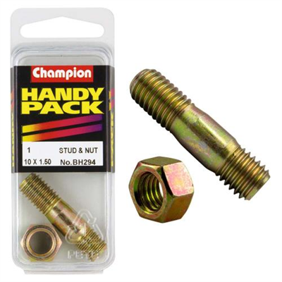 Champion M10 x 1.5 x 40 Manifold Stud & Nut