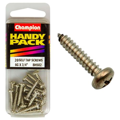 Champion 6G x 3/4in S/Tap Set Screw - Pan HD