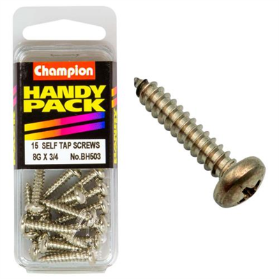 Champion 8G x 3/4in S/Tap Set Screw - Pan HD