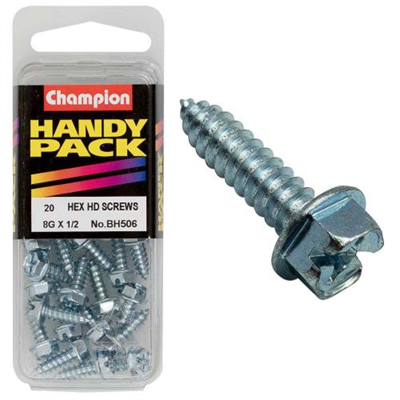 Champion 8G x 1/2in S/Tap Set Screw - Hex HD