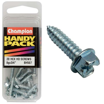Champion 8G x 3/4in S/Tap Set Screw - Hex HD