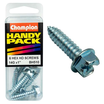 Champion 14G x 1 S/Tap Set Screw - Hex HD