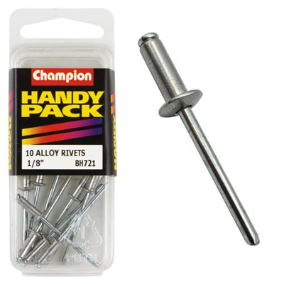 Champion Aluminium Blind Rivets - 1/8in Medium