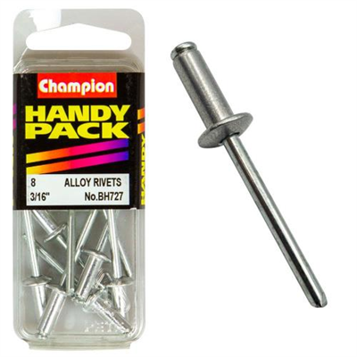 Champion Aluminium Blind Rivets - 3/16in Medium