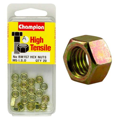 Champion M5 x 0.8 Hex Nut (A) - GR8.8