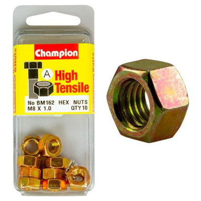 Champion M8 x 1.00  Hex Nut (A) - GR8.8