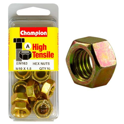 Champion M10 x 1.5 Hex Nut (A) - GR8.8