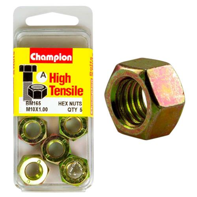 Champion M10 x 1.00  Hex Nut (A) - GR8.8
