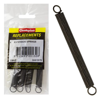 Champion 95 x 12 x 1.4mm Extension Spring -4pk
