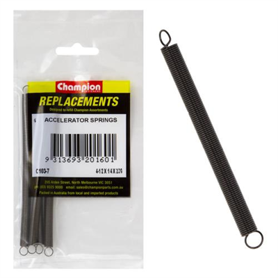 Champion 115 x 6 x 0.65mm Accelerator Spring-4pk