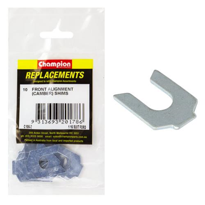 Champion 1/16in Wheel Alignment Shim -Suit Ford -10pk