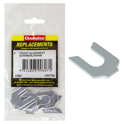 Champion 1/8in Wheel Alignment Shim -Suit Ford -6pk