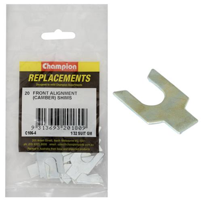 Champion 1/32in Wheel Alignment Shim -Suit GM -20pk