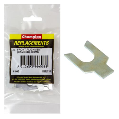 Champion 1/16in Wheel Alignment Shim -Suit GM -20pk