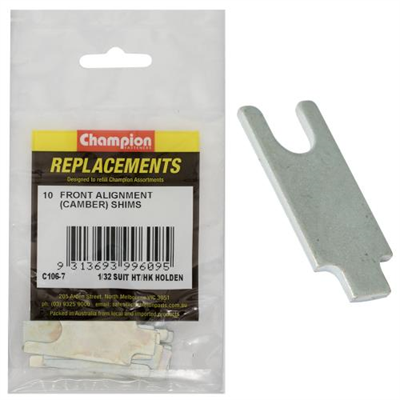 Champion 1/32in Wheel Alignment Shim-Suit HT/HK Holden-10pk