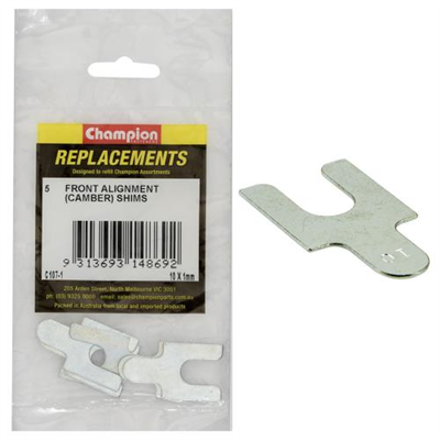 Champion Front Alignment Shim 10mm x 1mm Type 1 -5pk