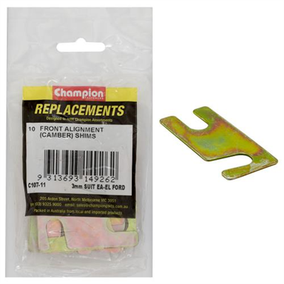 Champion Front Alignment Shim 10mm x 3mm Type 2 -10pk
