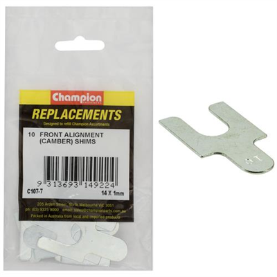 Champion Front Alignment Shim 14mm x 1mm Type 1 -10pk