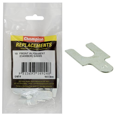 Champion Front Alignment Shim 14mm x 3mm Type 1 -10pk