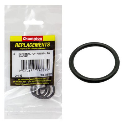 Champion 7/8in (I.D.) x 1/8in Imperial O-Ring -5pk