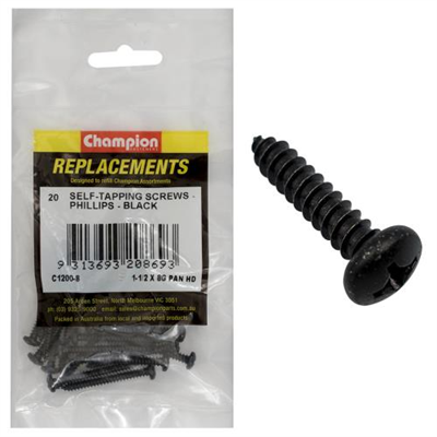 Champion 4.2 x 38mm Self Tapping Screw Pan Head Ph -20pk