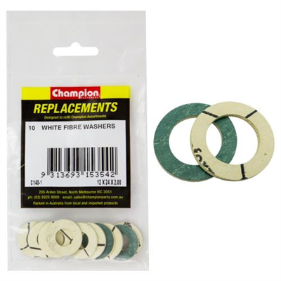 Champion 1/8in x 5/16in x 1/32in Polyprop Washer - 100pk