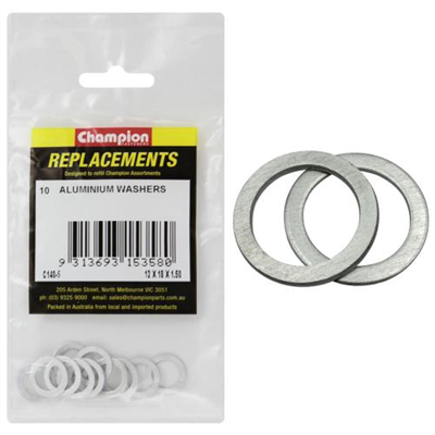 Champion M12 x 18 x 1.5mm Aluminium (Sump Plug) Washer -10pk