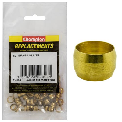 Champion 5/16in Brass Compression Type Olive -60pk