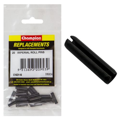 Champion 3/16in x 3/4in Roll Pin -20pk